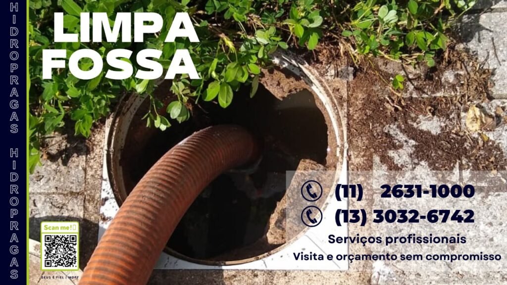 limpeza de fossa bertioga 24 horas