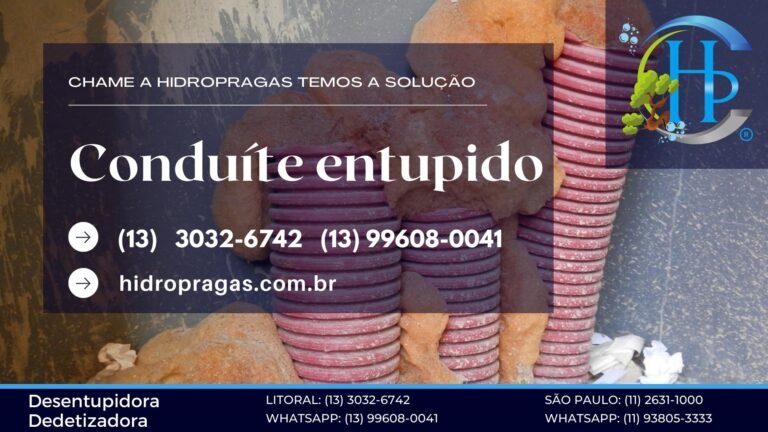 desentupimento de conduite no litoral