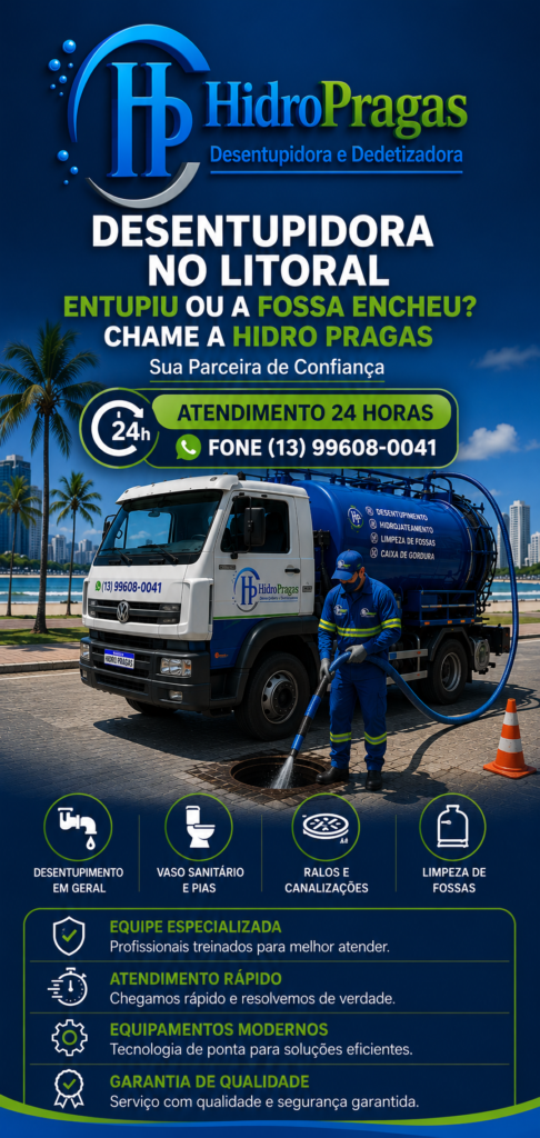 desentupidora no litoral 24 horas